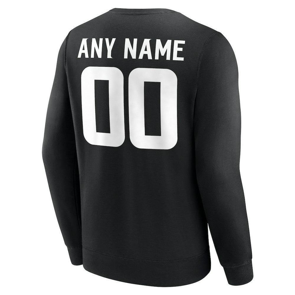 Minnesota Vikings Team Authentic Personalized Name & Number Sweatshirt Black