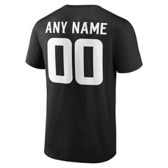 Minnesota Vikings Team Authentic Personalized Name & Number T-Shirt Black