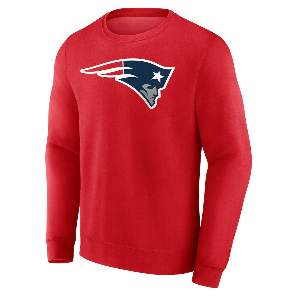 New England Patriots Team Authentic Personalized Name & Number Sweatshirt Red