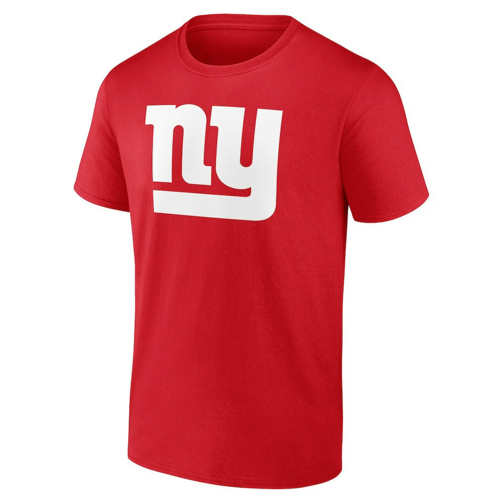 New York Giants Team Authentic Personalized Name & Number T-Shirt Red