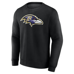 Baltimore Ravens Team Authentic Personalized Name & Number Sweatshirt Black