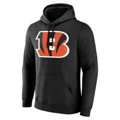 Cincinnati Bengals Team Authentic Personalized Name & Number Hoodie Black