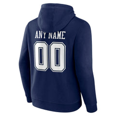 Dallas Cowboys Team Authentic Personalized Name & Number Hoodie Navy