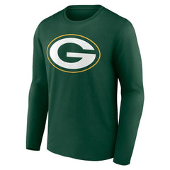 Green Bay Packers Team Authentic Personalized Name & Number Long Sleeve T-Shirt Green