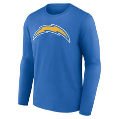 Los Angeles Chargers Team Authentic Personalized Name & Number Long Sleeve T-Shirt Powder Blue