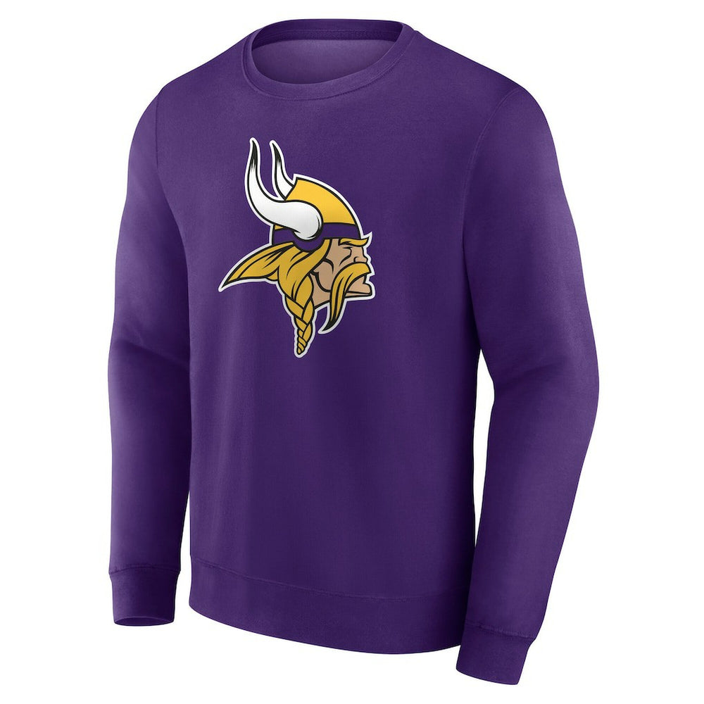 Minnesota Vikings Team Authentic Personalized Name & Number Sweatshirt Purple