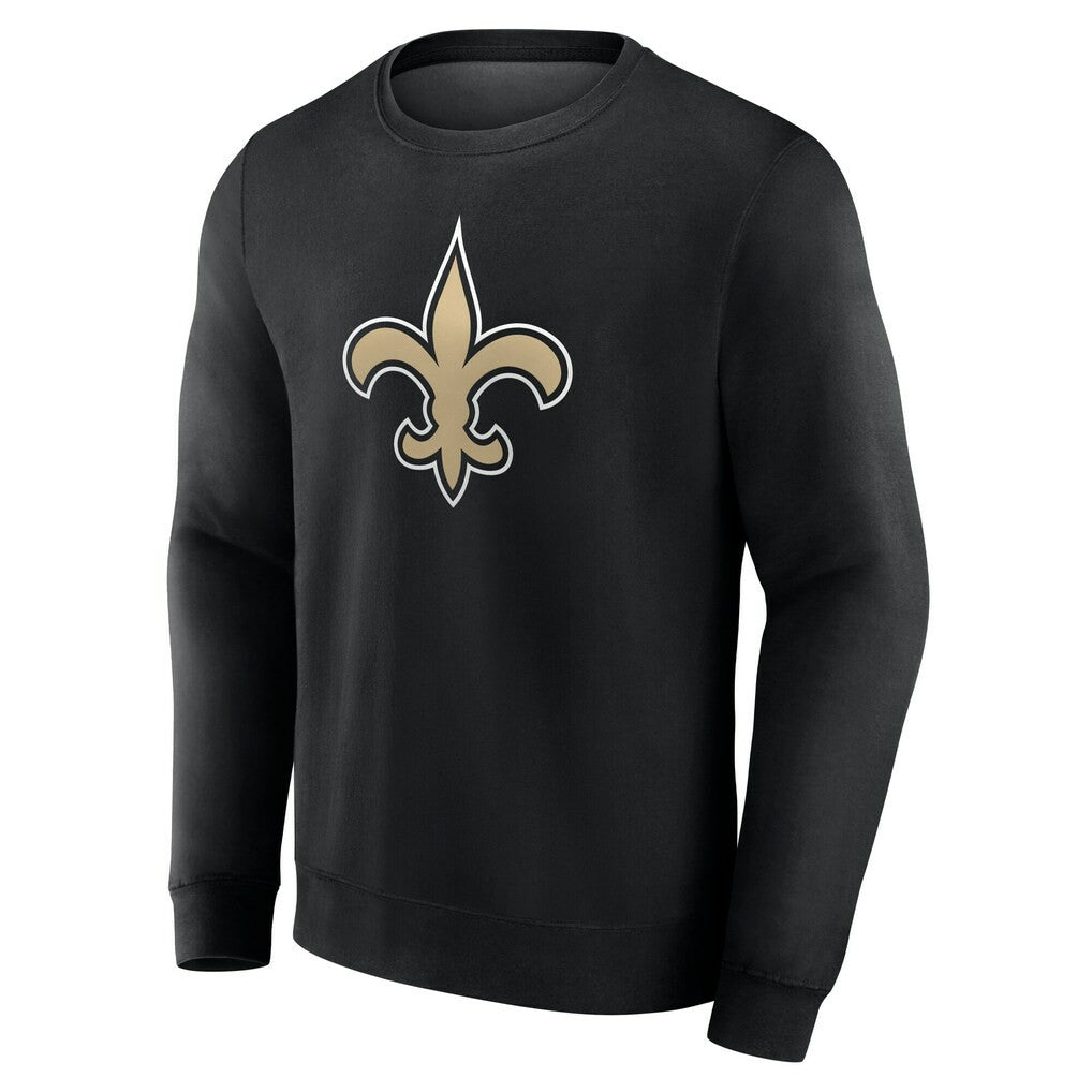 New Orleans Saints Team Authentic Personalized Name & Number Sweatshirt Black