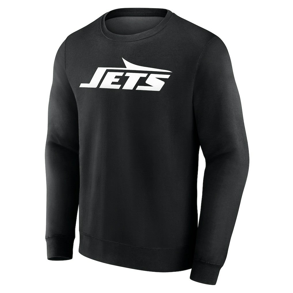 New York Jets Team Authentic Personalized Name & Number Sweatshirt Black