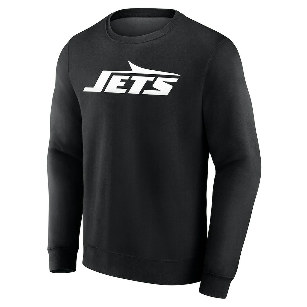 New York Jets Team Authentic Personalized Name & Number Sweatshirt Black
