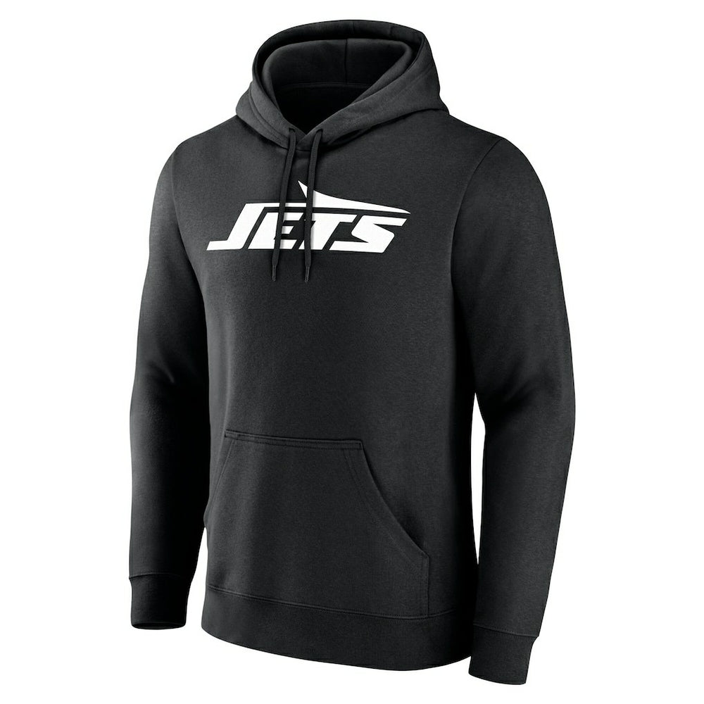 New York Jets Team Authentic Personalized Name & Number Hoodie Black