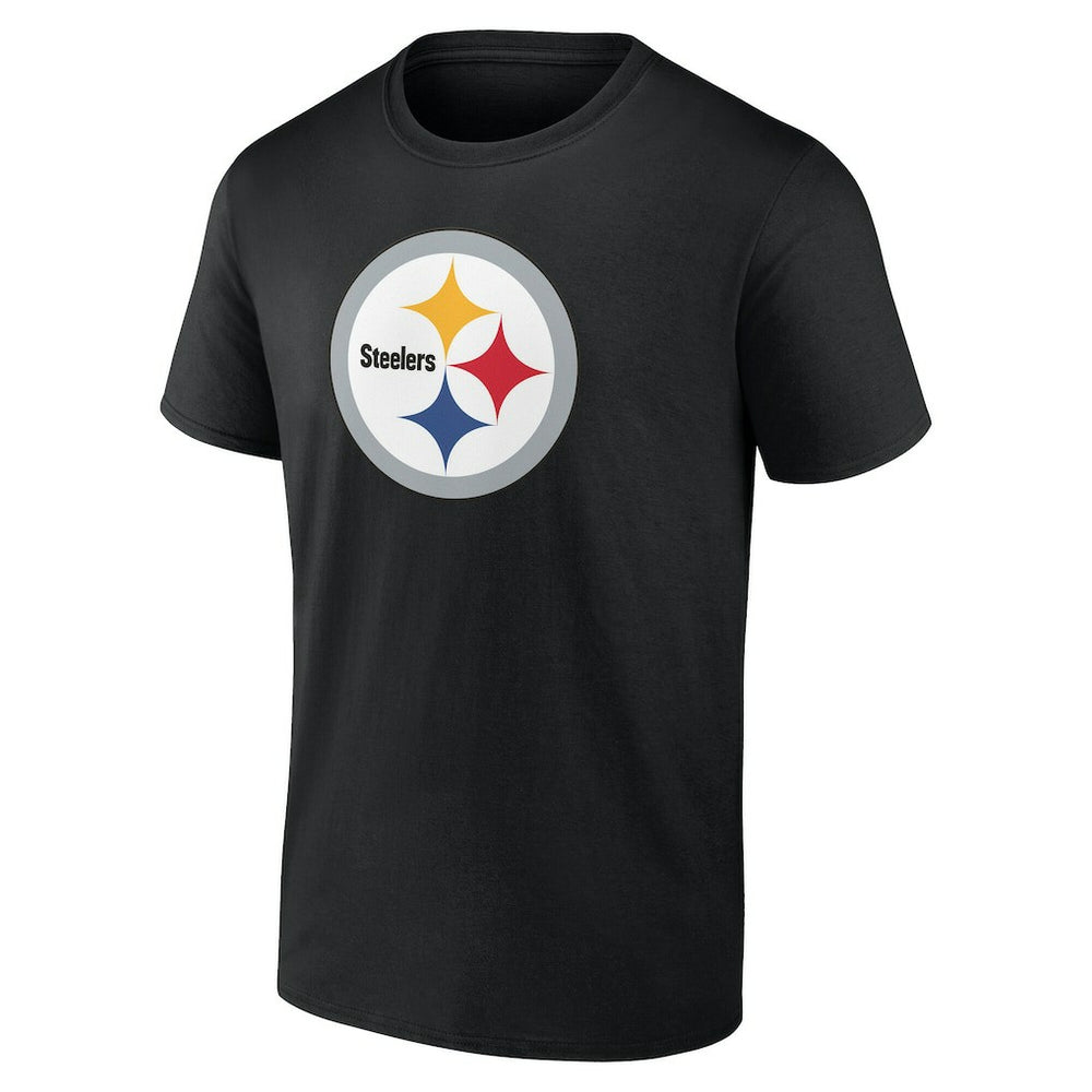 Pittsburgh Steelers Team Authentic Personalized Name & Number T-Shirt Black