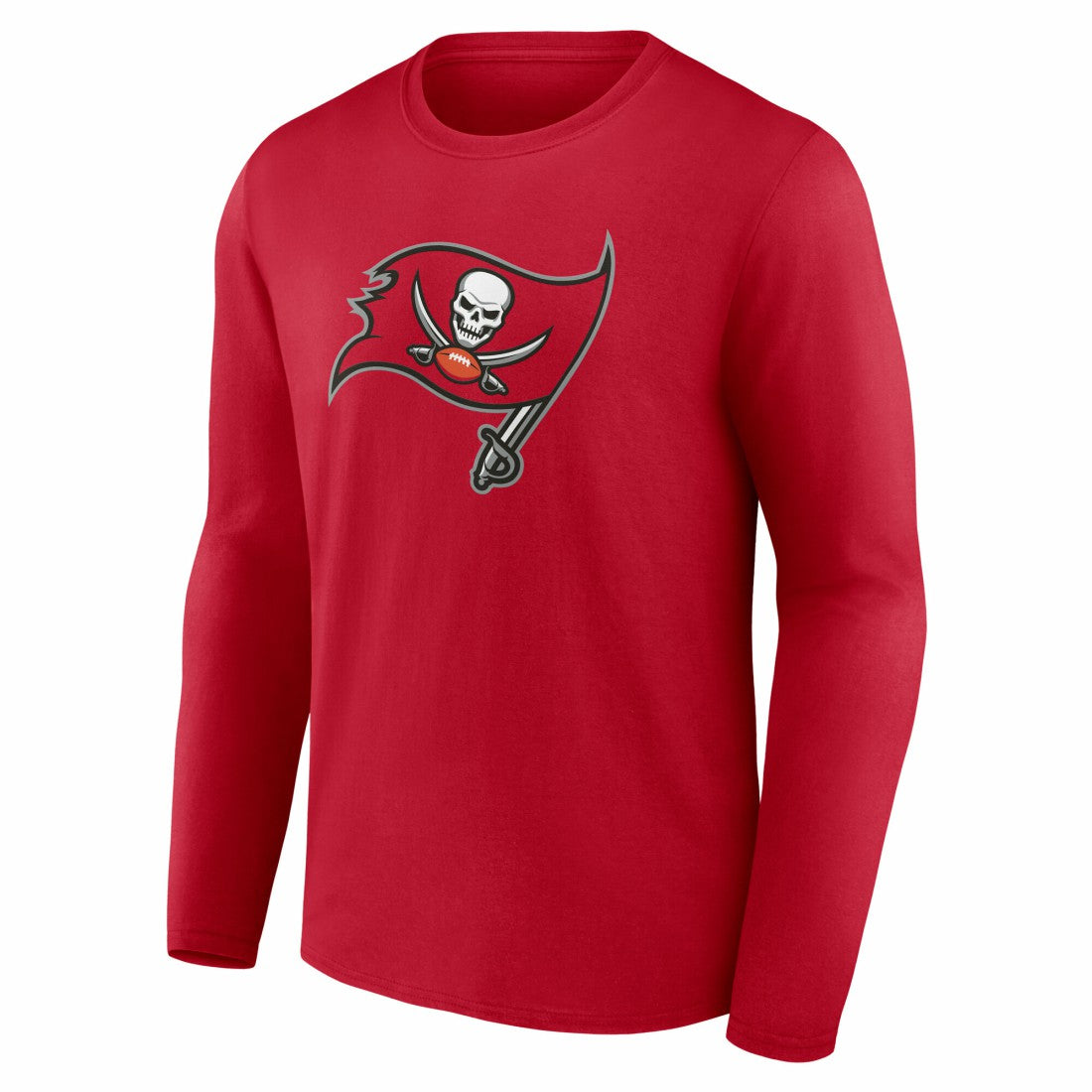 Tampa Bay Buccaneers Team Authentic Personalized Name & Number Long Sleeve T-Shirt Red