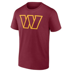 Washington Commanders Team Authentic Personalized Name & Number T-Shirt Burgundy