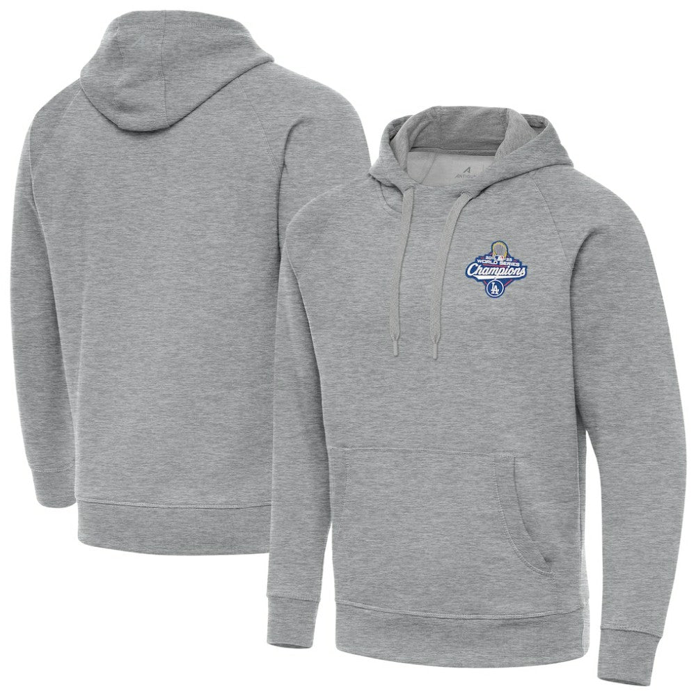 Los Angeles Dodgers Antigua Back-to-Back World Series Champions Victory Hoodie - Heather Gray - MLB Online