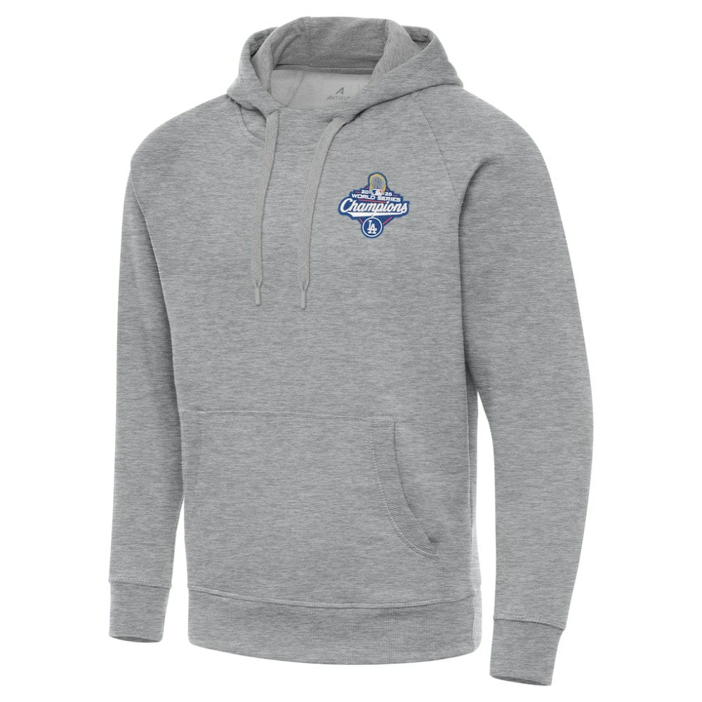 Los Angeles Dodgers Antigua Back-to-Back World Series Champions Victory Hoodie - Heather Gray - MLB Online