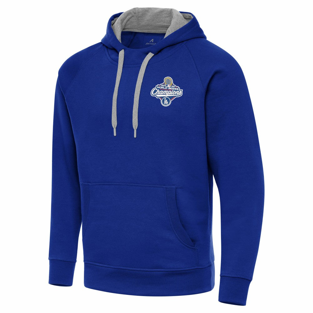 Los Angeles Dodgers Antigua 2025 World Series Champions Victory Hoodie - Royal - MLB Online