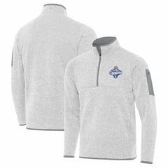 Los Angeles Dodgers Antigua 2025 World Series Champions Fortune Quarter-Zip Jacket - Heather Gray - MLB on Sale