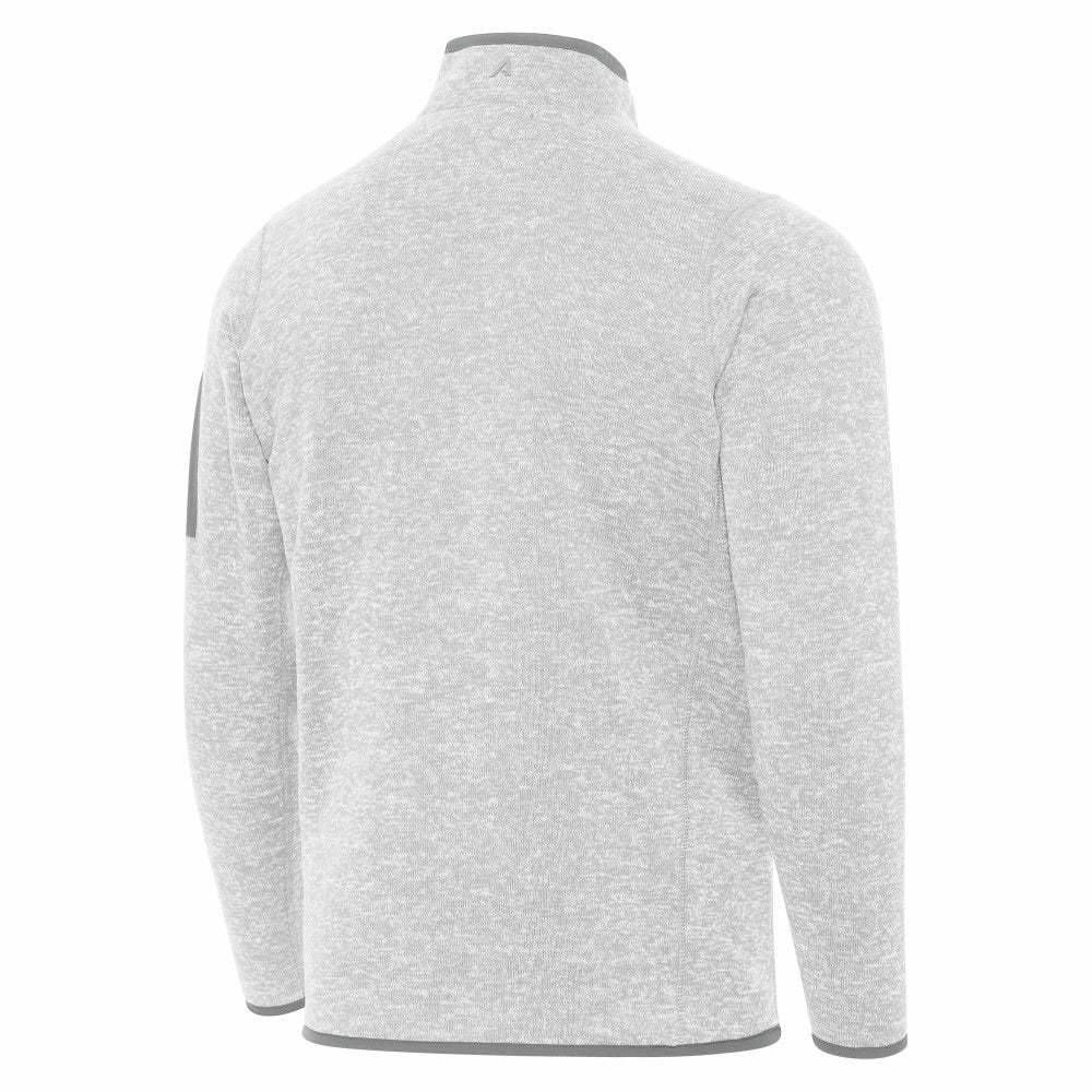 Los Angeles Dodgers Antigua 2025 World Series Champions Fortune Quarter-Zip Jacket - Heather Gray - MLB on Sale