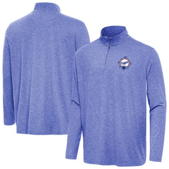 Los Angeles Dodgers Antigua Back-to-Back World Series Champions Hunk Quarter-Zip Pullover - Heather Royal - MLB on Sale