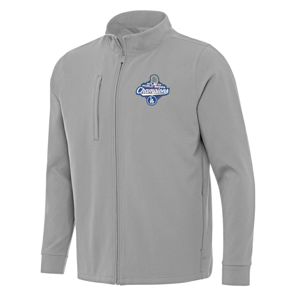 Los Angeles Dodgers Antigua 2025 World Series Champions Regard Full-Zip Jacket - Gray - MLB on Sale