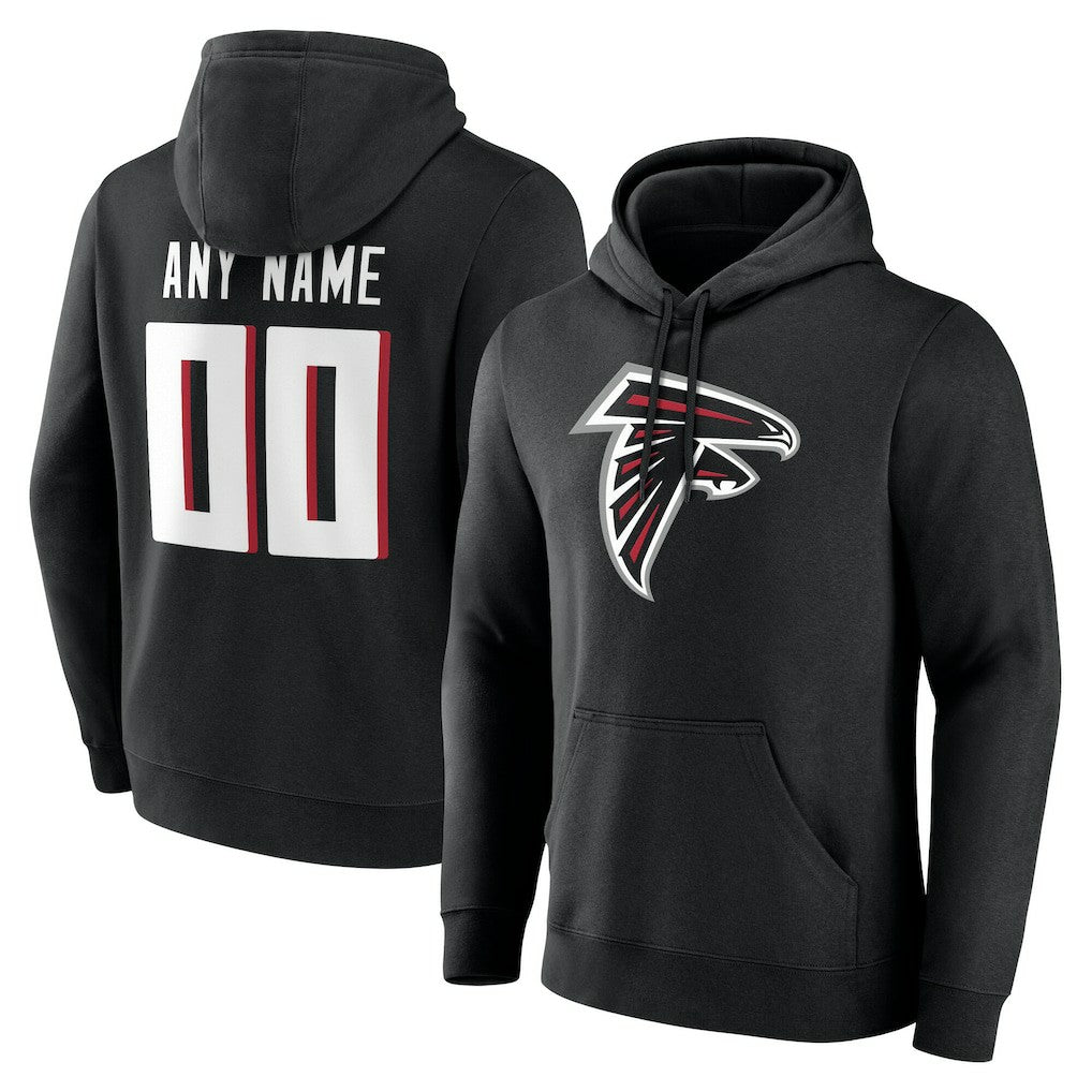 Atlanta Falcons Big & Tall Team Authentic Custom Hoodie Black