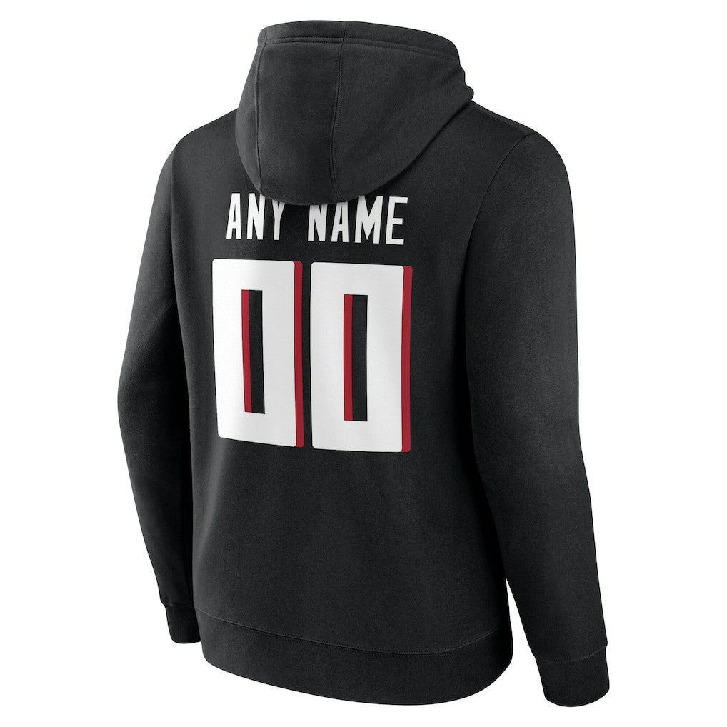 Atlanta Falcons Big & Tall Team Authentic Custom Hoodie Black