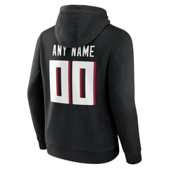 Atlanta Falcons Big & Tall Team Authentic Custom Hoodie Black