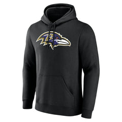 Baltimore Ravens Big & Tall Team Authentic Custom Hoodie Black