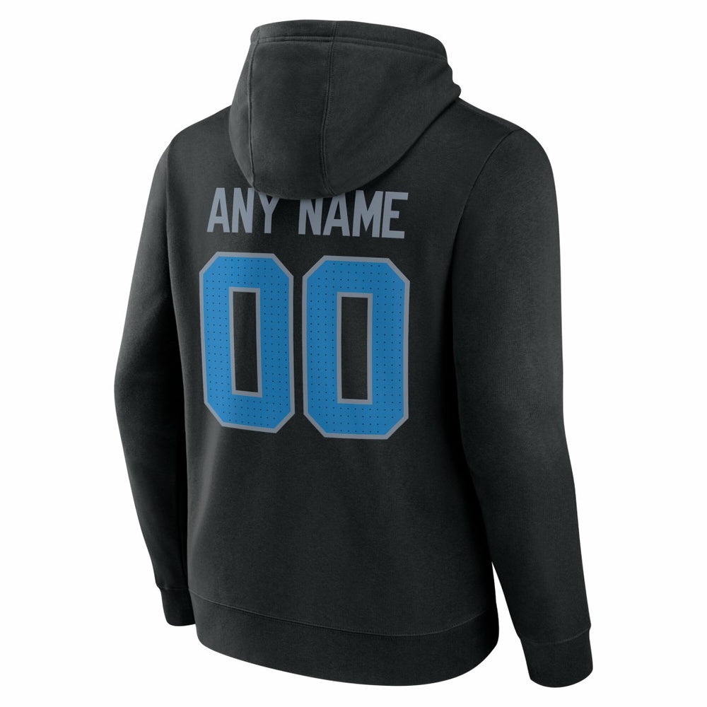 Detroit Lions Big & Tall Team Authentic Custom Hoodie Black