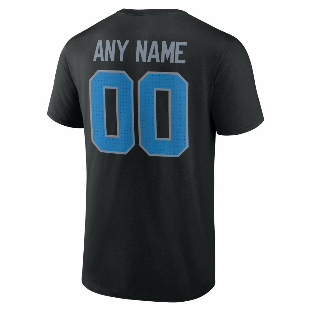 Detroit Lions Big & Tall Team Authentic Custom T-Shirt Black