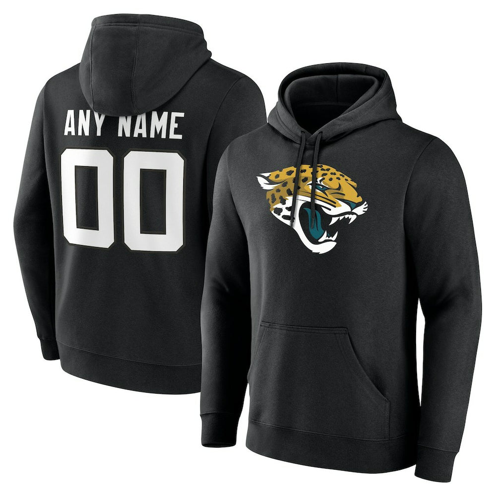 Jacksonville Jaguars Big & Tall Team Authentic Custom Hoodie Black