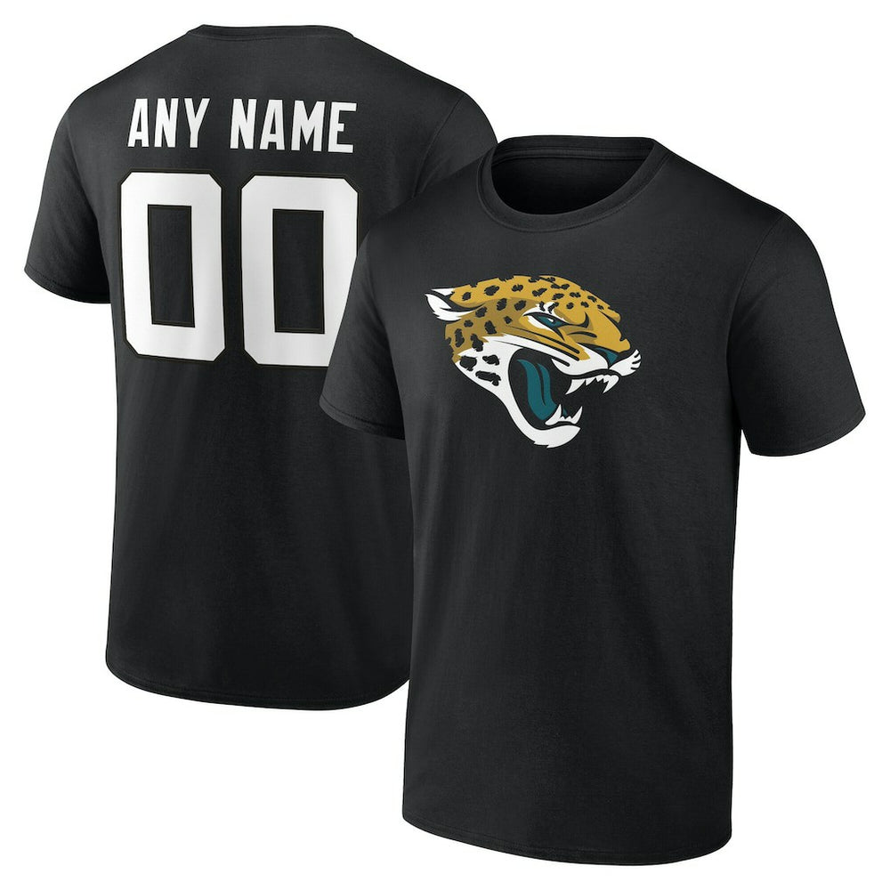 Jacksonville Jaguars Big & Tall Team Authentic Custom T-Shirt Black