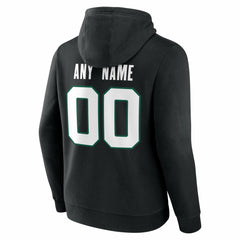 New York Jets Big & Tall Team Authentic Custom Hoodie Black