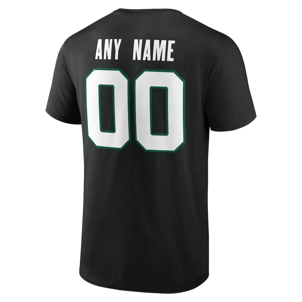 New York Jets Big & Tall Team Authentic Custom T-Shirt Black