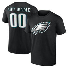 Philadelphia Eagles Big & Tall Team Authentic Custom T-Shirt Black