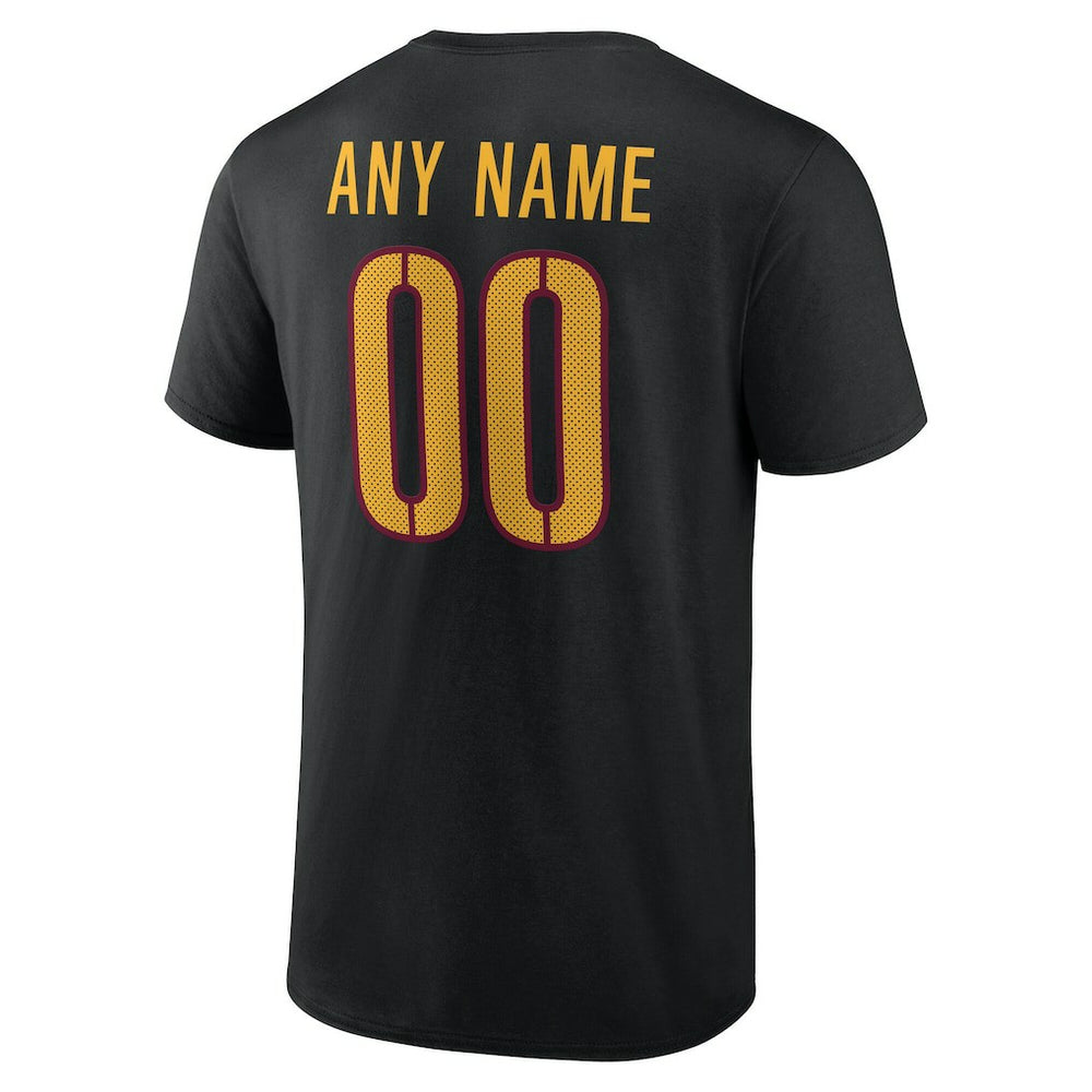 Washington Commanders Big & Tall Team Authentic Custom T-Shirt Black