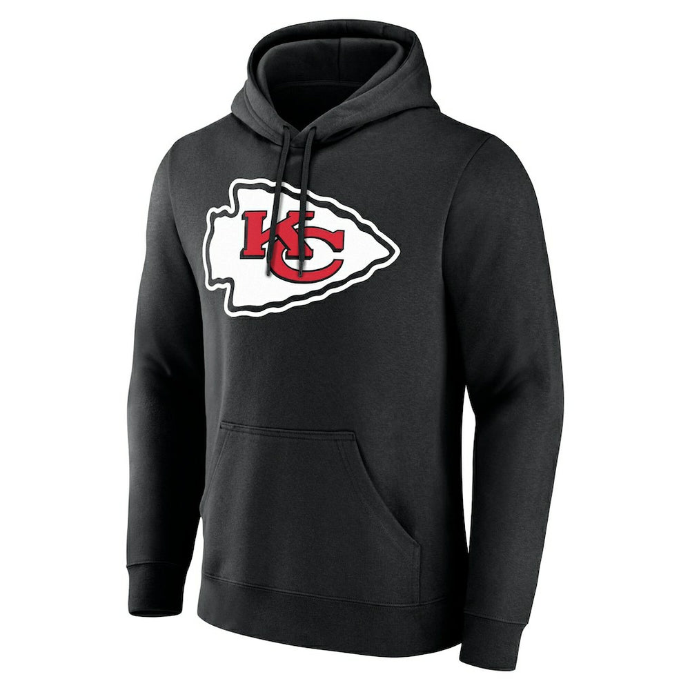 Kansas City Chiefs Big & Tall Team Authentic Custom Hoodie Black
