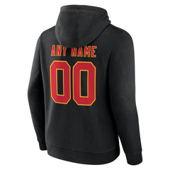 Kansas City Chiefs Big & Tall Team Authentic Custom Hoodie Black