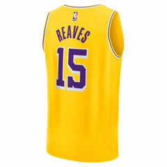 Austin Reaves Los Angeles Lakers Fast Break Replica Jersey Gold Icon Edition | Fanatics discount