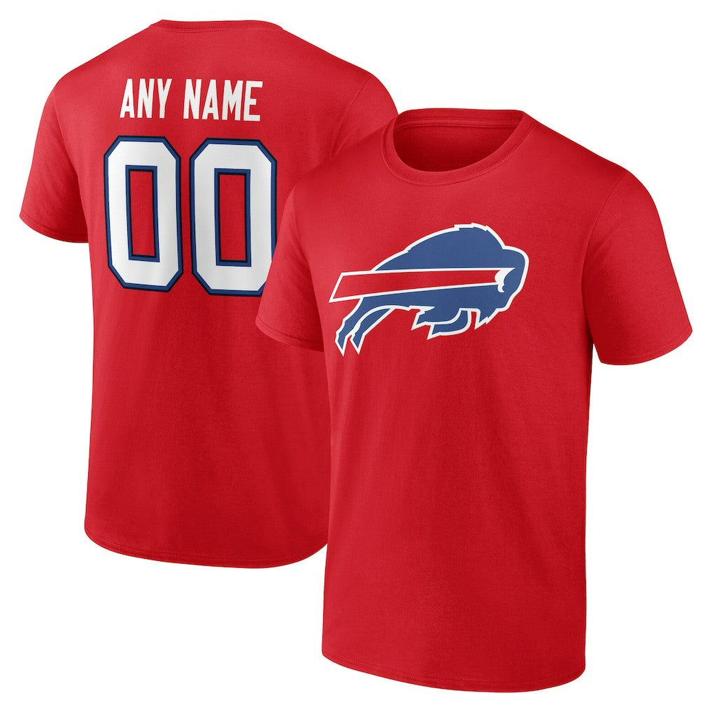Buffalo Bills Big & Tall Team Authentic Custom T-Shirt Red