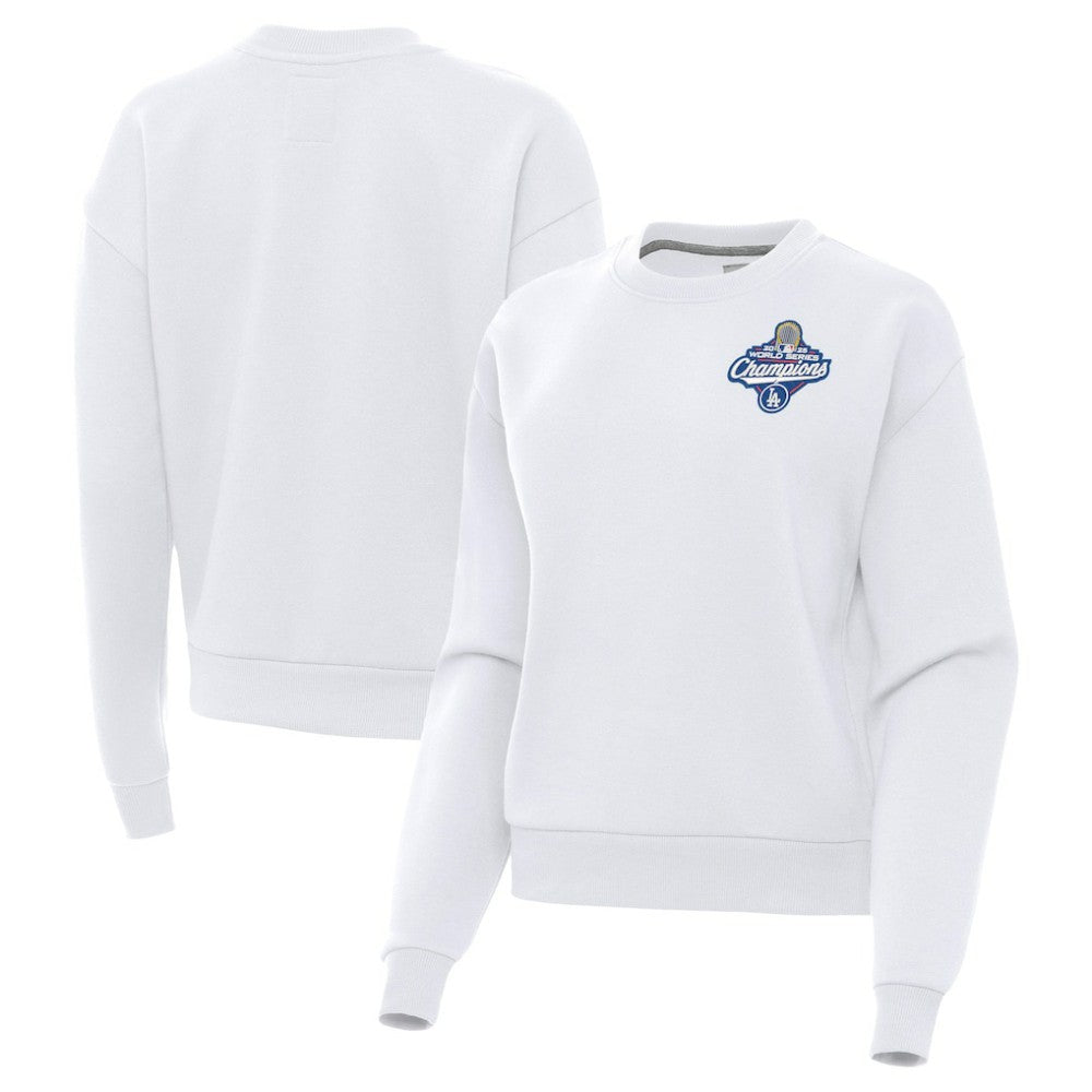 Los Angeles Dodgers Antigua Women's 2025 World Series Champions Victory Sweatshirt - White - MLB Sale