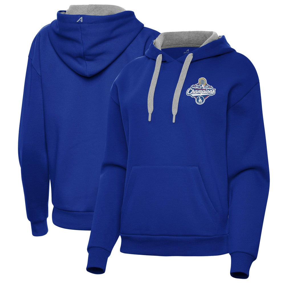 Los Angeles Dodgers Antigua Women's 2025 World Series Champions Victory Hoodie - Royal - MLB Discount