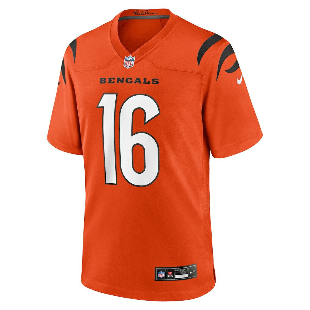 Nike Joe Flacco Cincinnati Bengals Alternate Game Jersey Orange