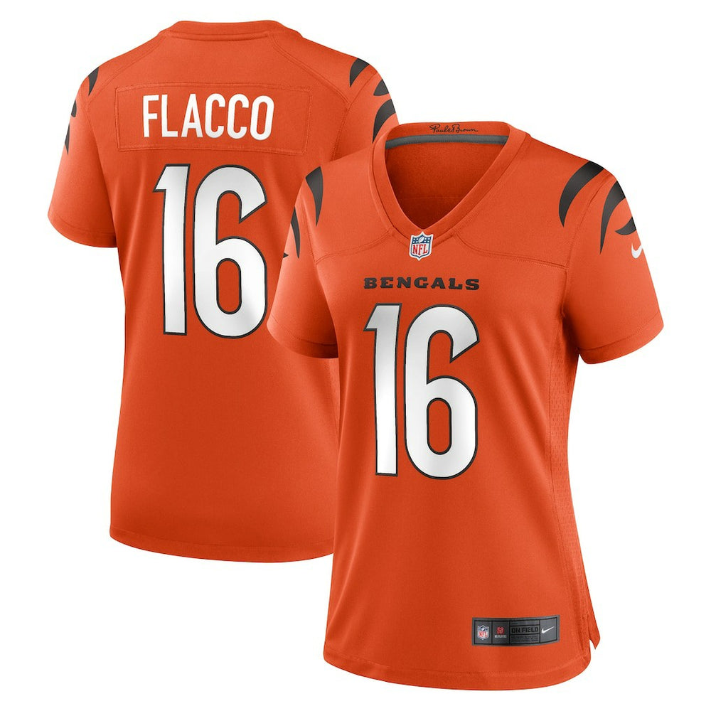 Nike Joe Flacco Cincinnati Bengals Women's Alternate Game Jersey Orange