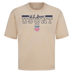USWNT Levelwear Vanguard Luxe Signature T-Shirt Khaki