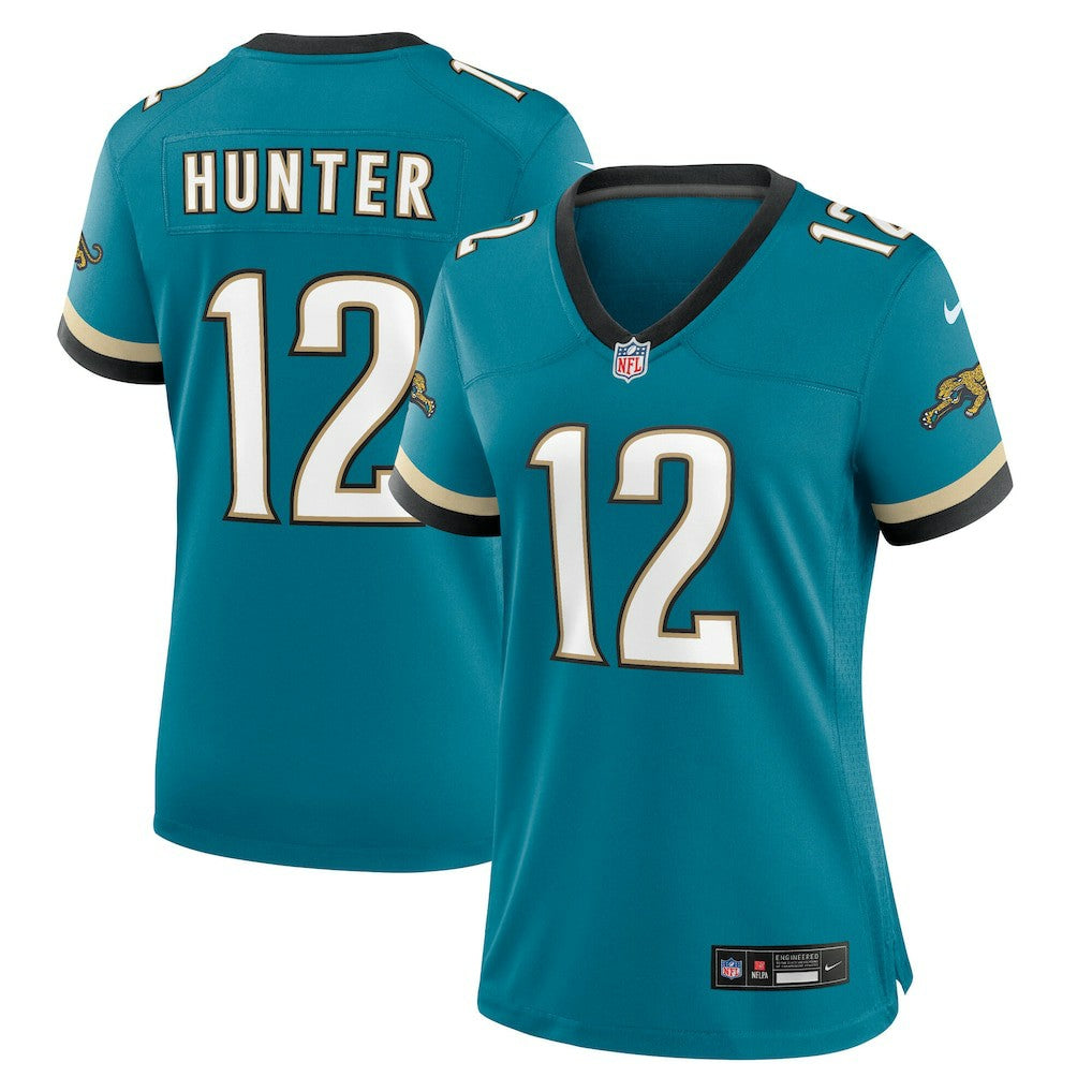Nike Travis Hunter Jacksonville Jaguars Women's Alternate 2 Prowler Throwback Game Jersey Teal