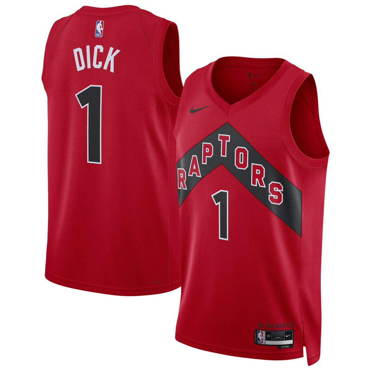 Gradey Dick Toronto Raptors Unisex Swingman Player Jersey Icon Edition Red | Nike for sale