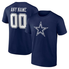 Dallas Cowboys Big & Tall Team Authentic Custom T-Shirt Navy