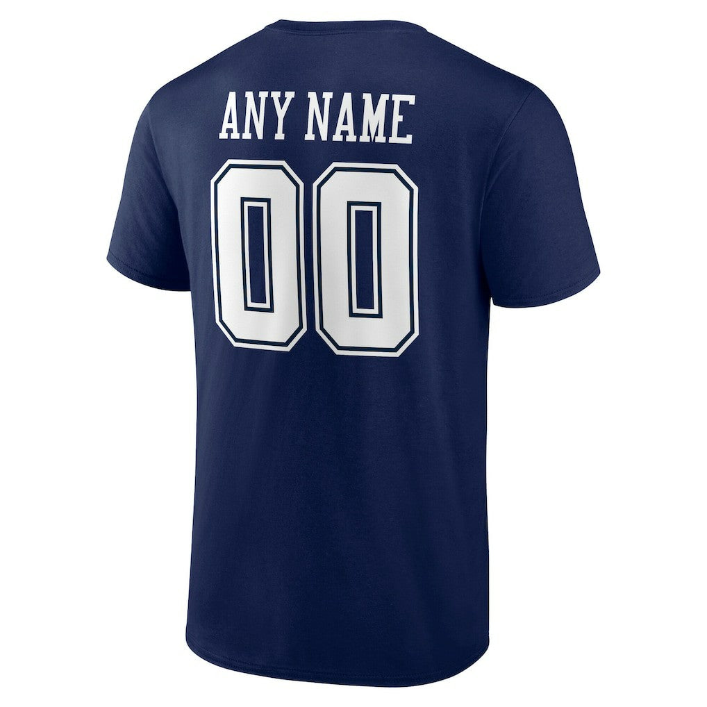 Dallas Cowboys Big & Tall Team Authentic Custom T-Shirt Navy