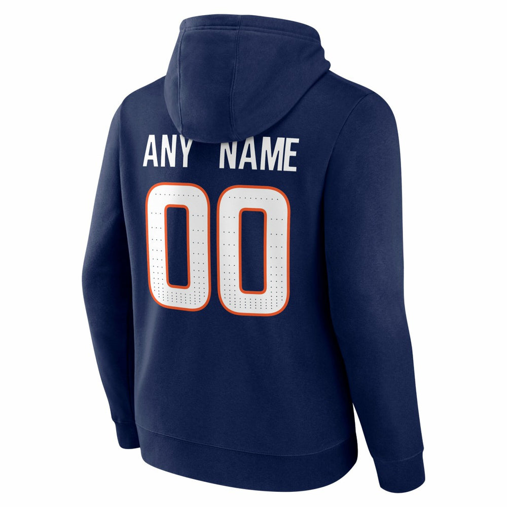 Denver Broncos Big & Tall Team Authentic Custom Hoodie Navy